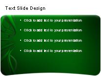Cable Waves Green Bar PowerPoint Template text slide design